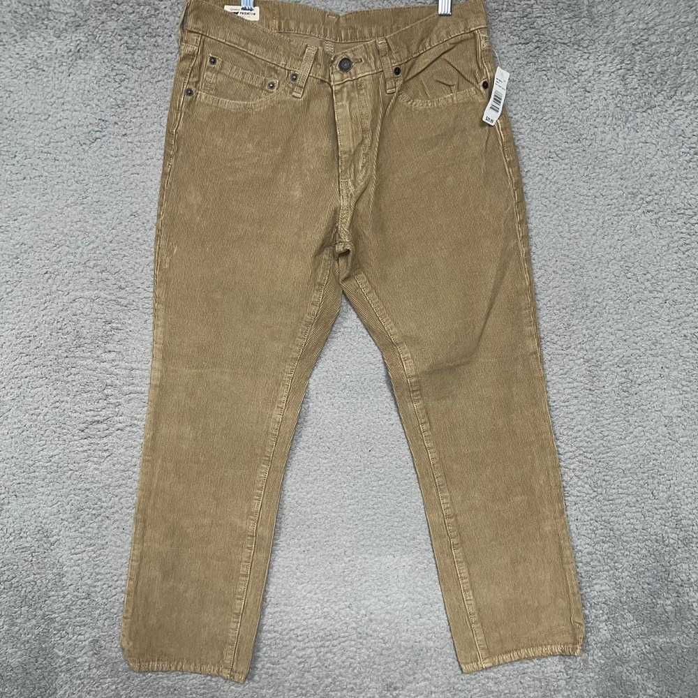 NWT Levi's Jeans Men's Sz 32 (30x26) Brown Corduroy Regular Fit Straight Leg VTG
